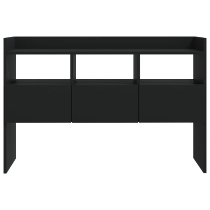 Credenza Nera 105x30x70 cm in Legno Multistrato - homemem39