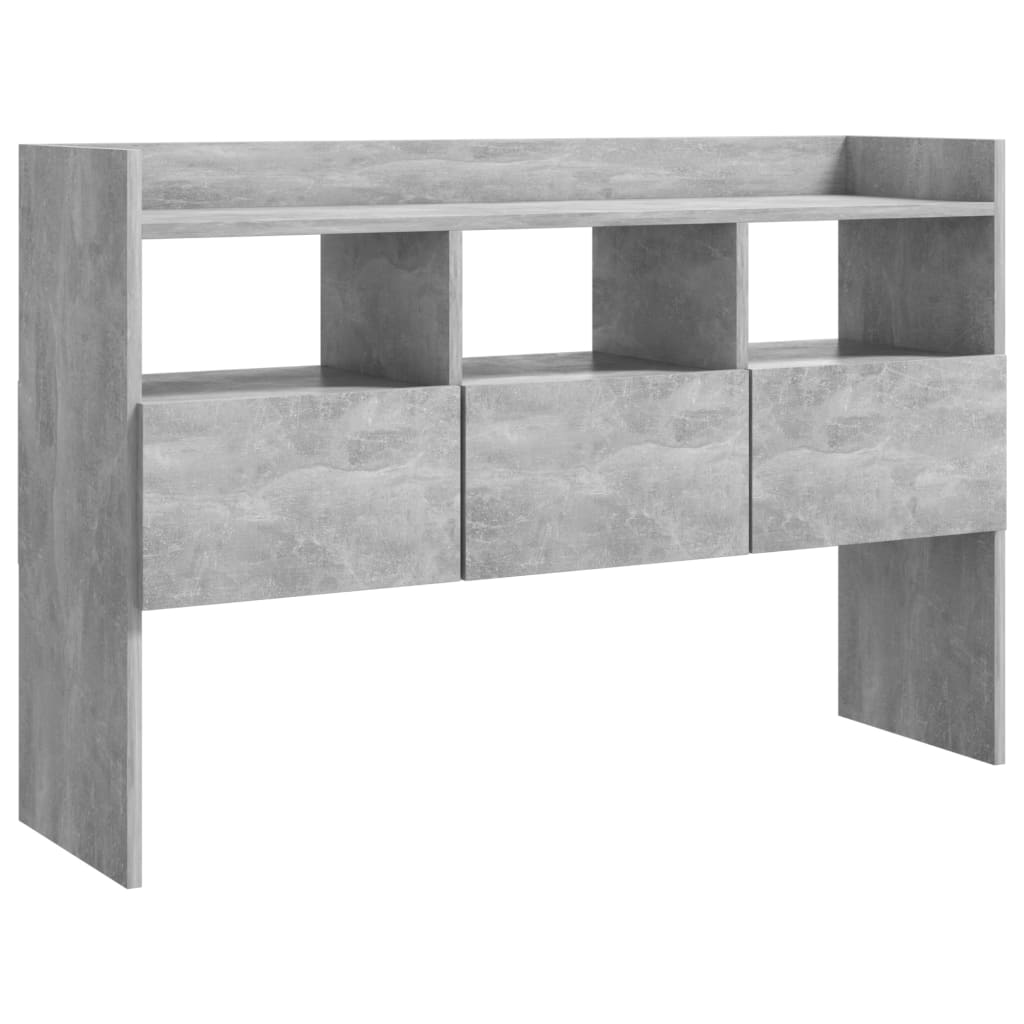 Credenza Grigio Cemento 105x30x70 cm in Legno Multistrato - homemem39