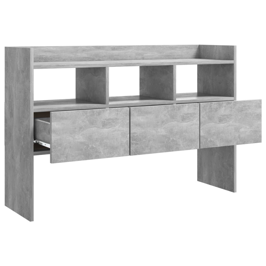 Credenza Grigio Cemento 105x30x70 cm in Legno Multistrato - homemem39