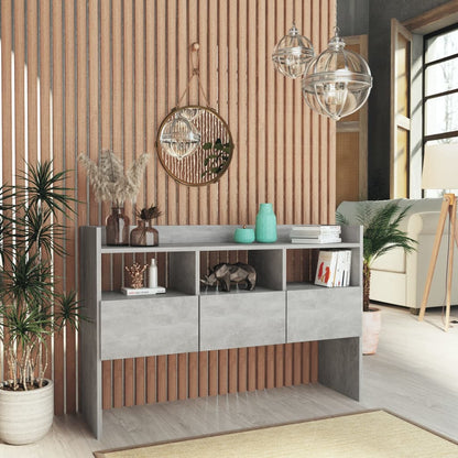 Credenza Grigio Cemento 105x30x70 cm in Legno Multistrato - homemem39
