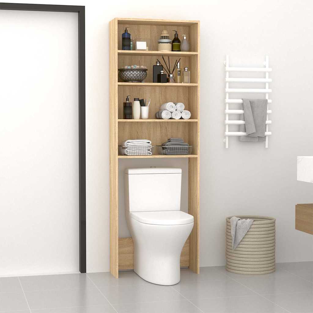 Mobile per Lavatrice Rovere Sonoma 64x24x190 cm | homemem39