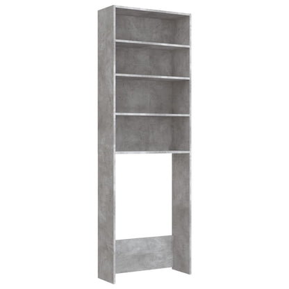 Mobile per Lavatrice Grigio Cemento 64x24x190 cm - homemem39