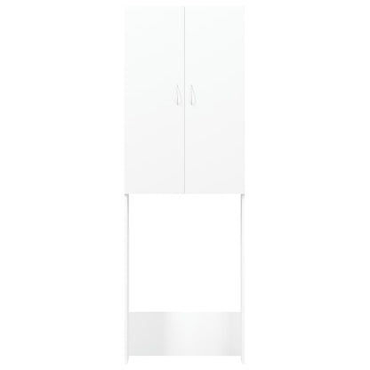 Mobile per Lavatrice Bianco 64x25,5x190 cm - homemem39