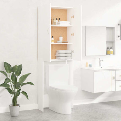 Mobile per Lavatrice Bianco 64x25,5x190 cm