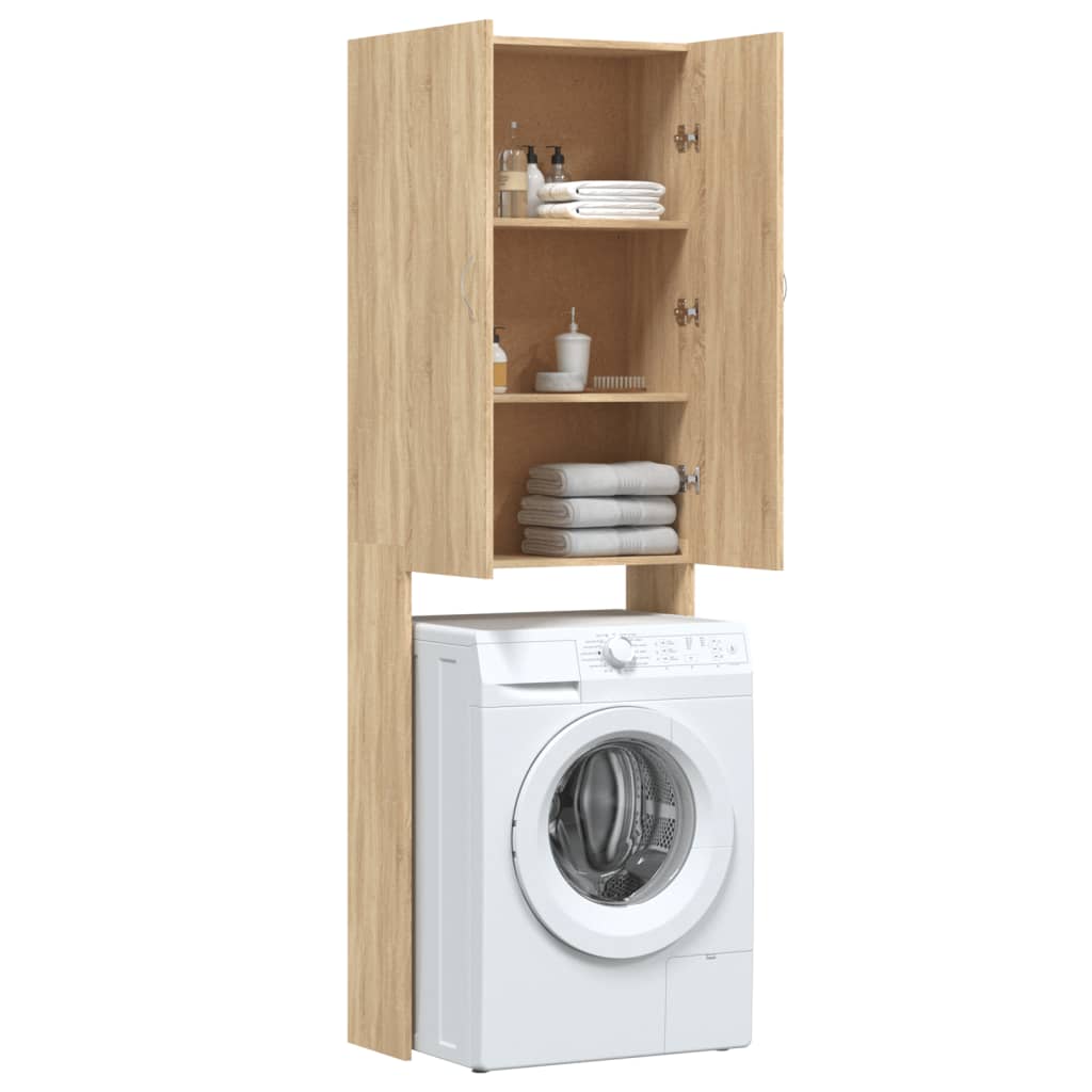 Mobile per Lavatrice Rovere Sonoma 64x25,5x190 cm | homemem39