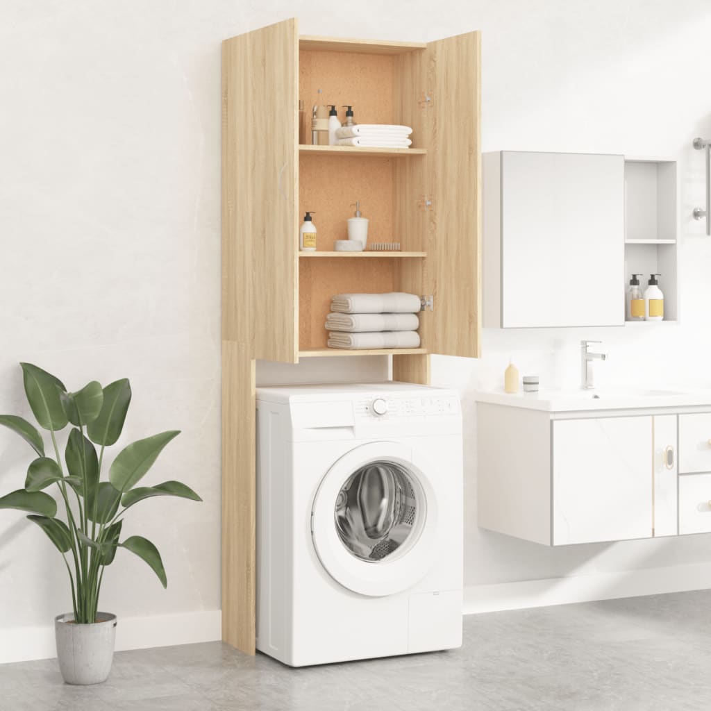 Mobile per Lavatrice Rovere Sonoma 64x25,5x190 cm | homemem39