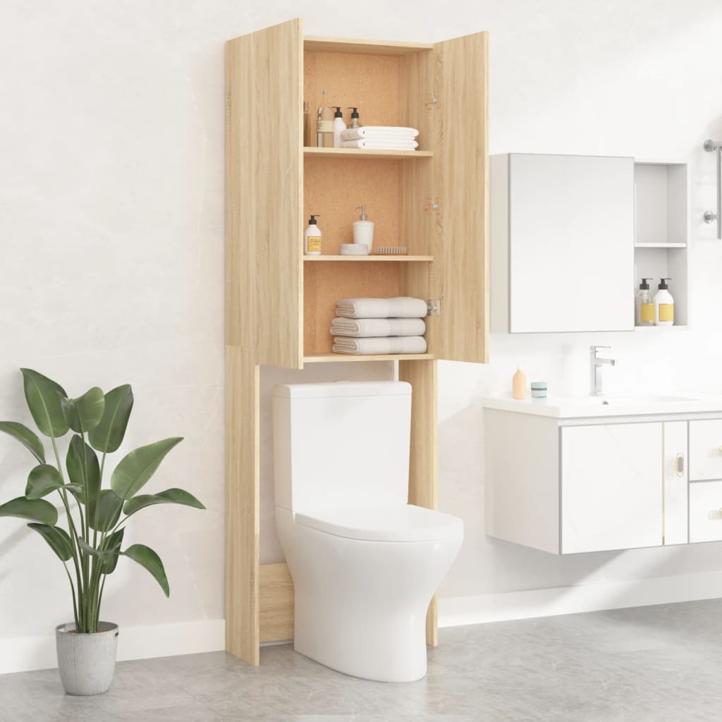 Mobile per Lavatrice Rovere Sonoma 64x25,5x190 cm | homemem39