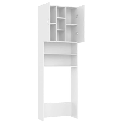 Mobile per Lavatrice Bianco 64x25,5x190 cm | homemem39