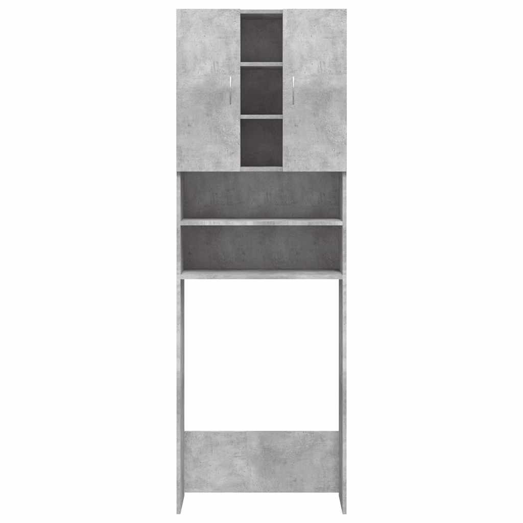Mobile per Lavatrice Grigio Cemento 64x25,5x190 cm - homemem39