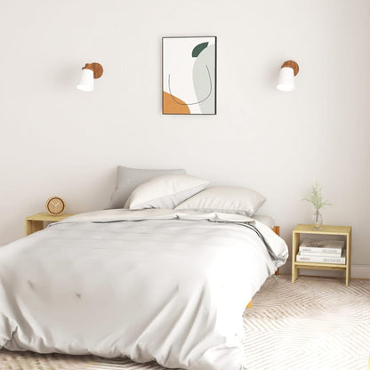 Comodino 40x30,5x40 cm in Legno Massello di Pino - homemem39