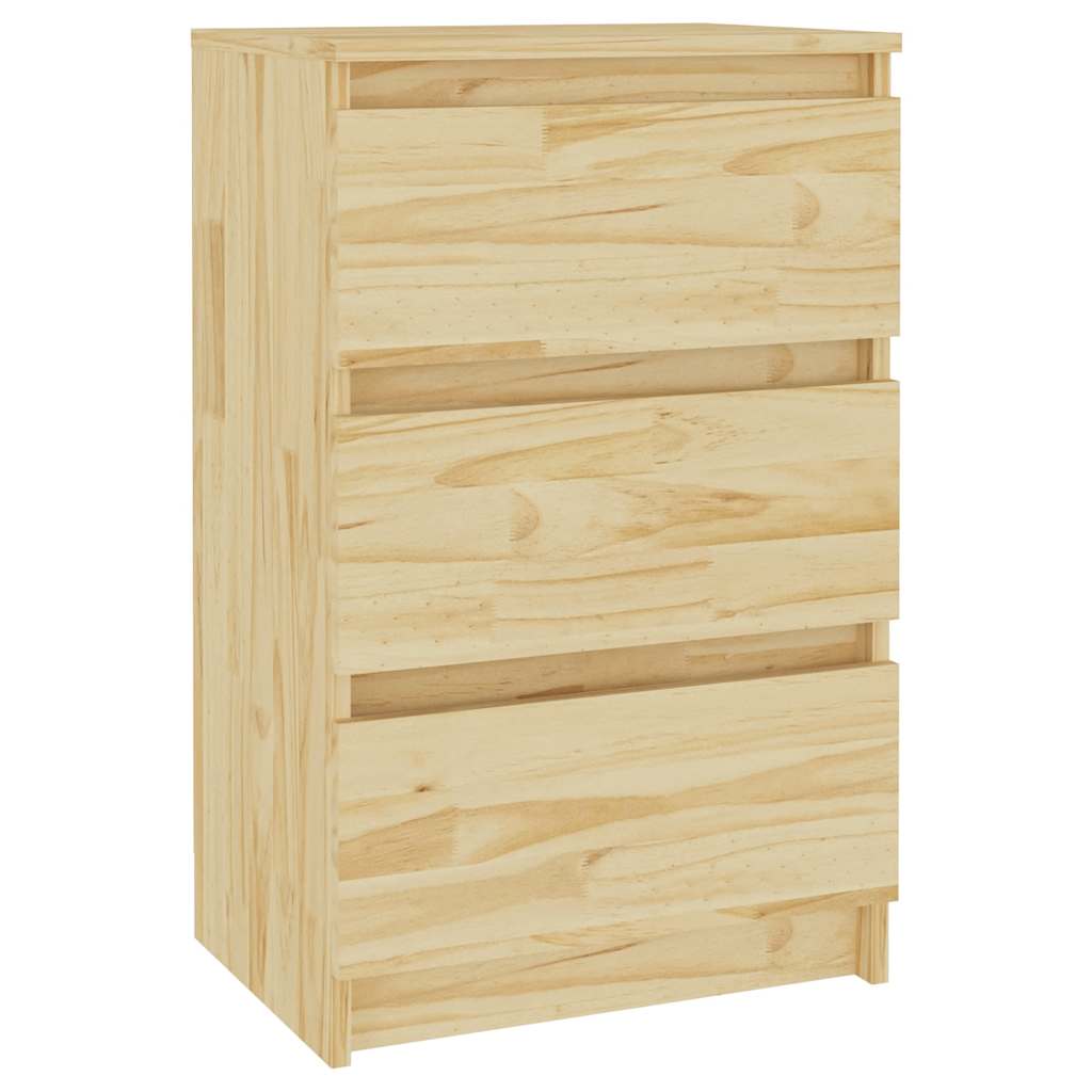 Comodino 40x29,5x64 cm in Legno Massello di Pino | homemem39