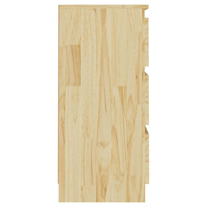 Comodino 40x29,5x64 cm in Legno Massello di Pino | homemem39