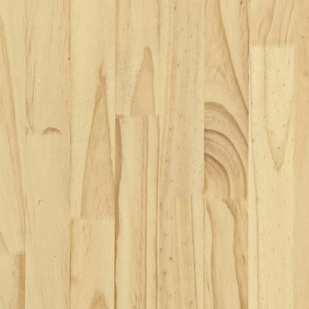 Comodino 40x29,5x64 cm in Legno Massello di Pino