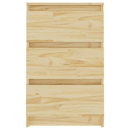 Comodini 2 pz 40x29,5x64 cm in Legno Massello di Pino