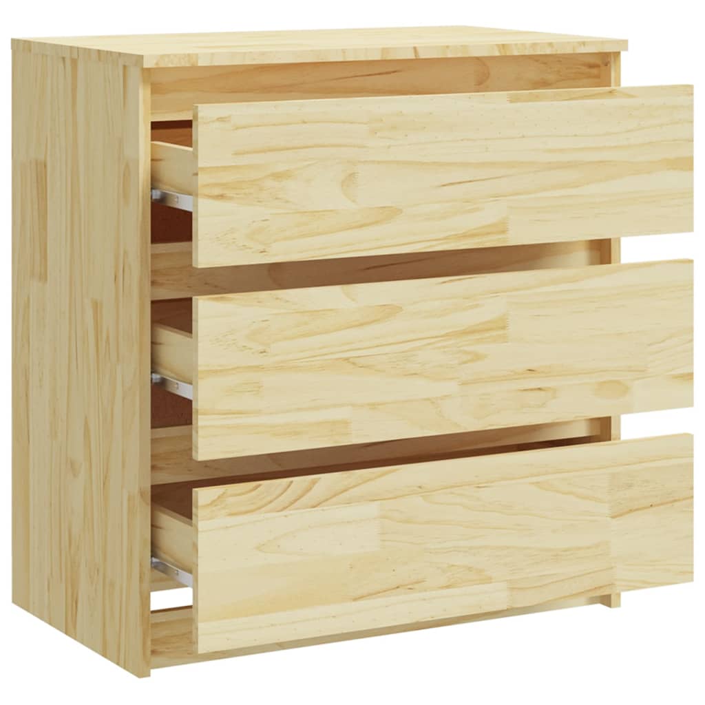 Comodino 60x36x64 cm in Legno Massello di Pino | homemem39