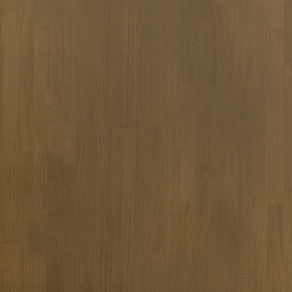 Comodino Marrone Ambrato 60x36x64 cm in Legno Massello di Pino - homemem39