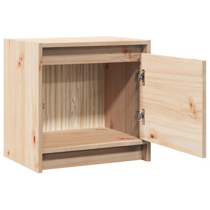 Comodino 40x30,5x40 cm in Legno Massello di Pino | homemem39