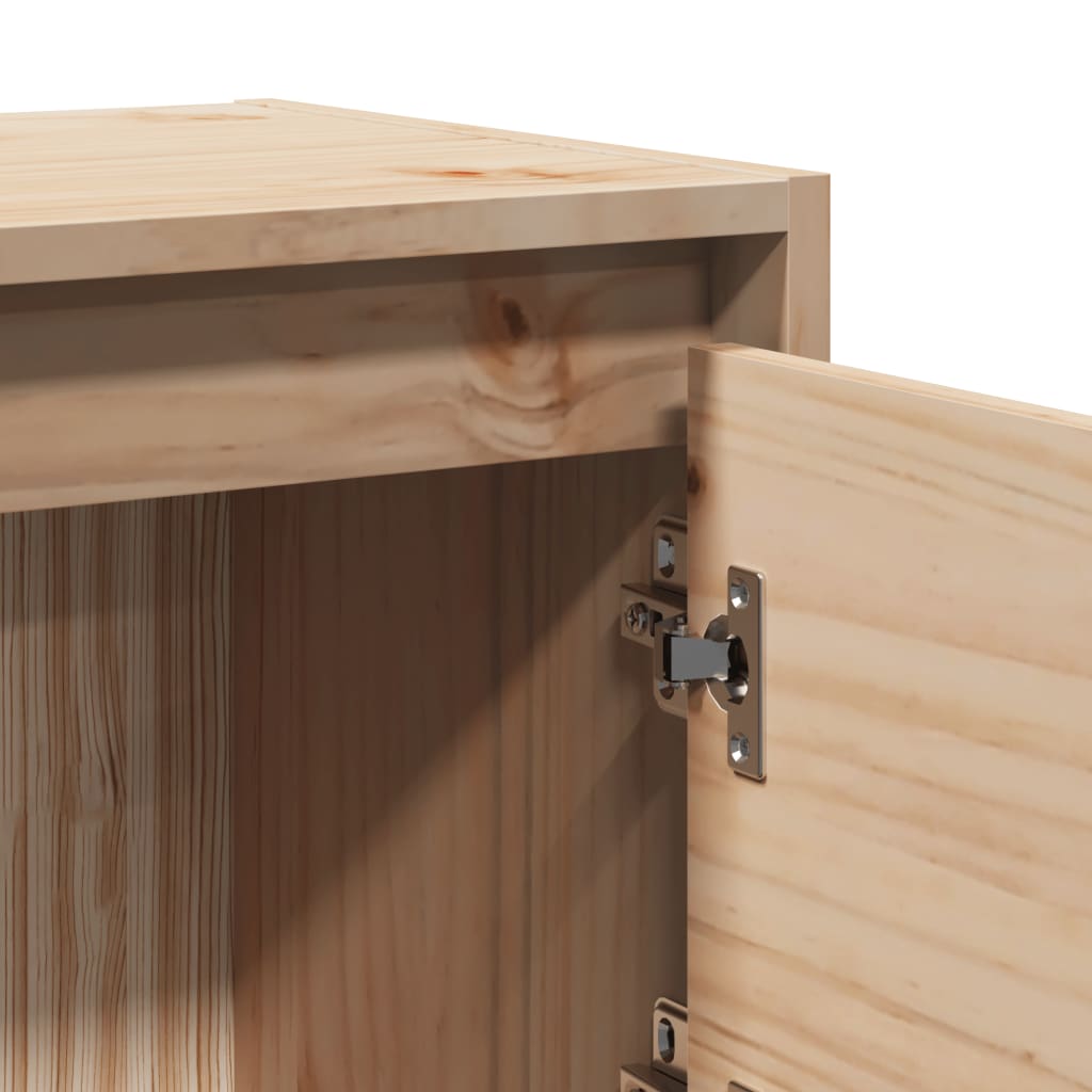 Comodini 2 pz 40x30,5x40 cm in Legno Massello di Pino - homemem39