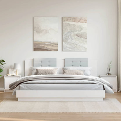 Comodini 2 pz Bianchi 40x30,5x40 cm in Legno Massello di Pino - homemem39