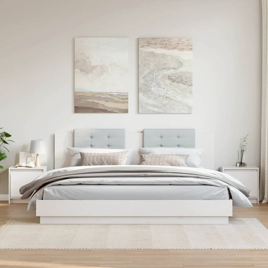 Comodini 2 pz Bianchi 40x30,5x40 cm in Legno Massello di Pino - homemem39