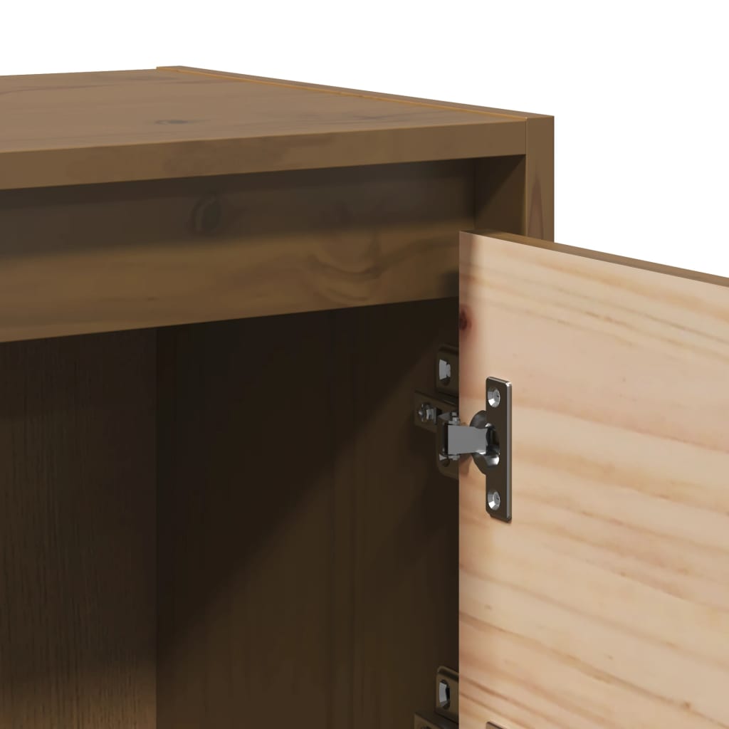 Comodini 2 pz Ambra 40x30,5x40 cm in Legno Massello di Pino - homemem39