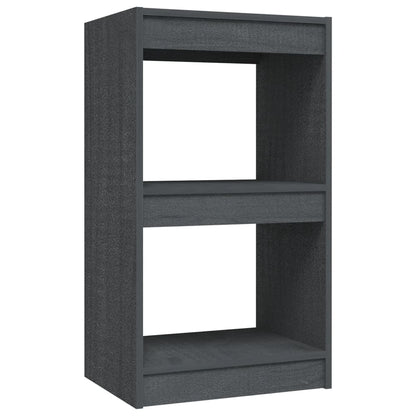 Libreria Grigia 40x30x71,5 cm in Legno Massello di Pino | homemem39