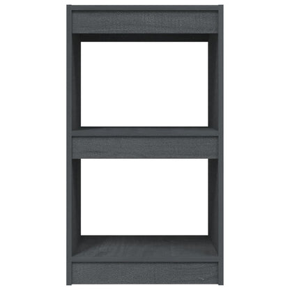 Libreria Grigia 40x30x71,5 cm in Legno Massello di Pino | homemem39