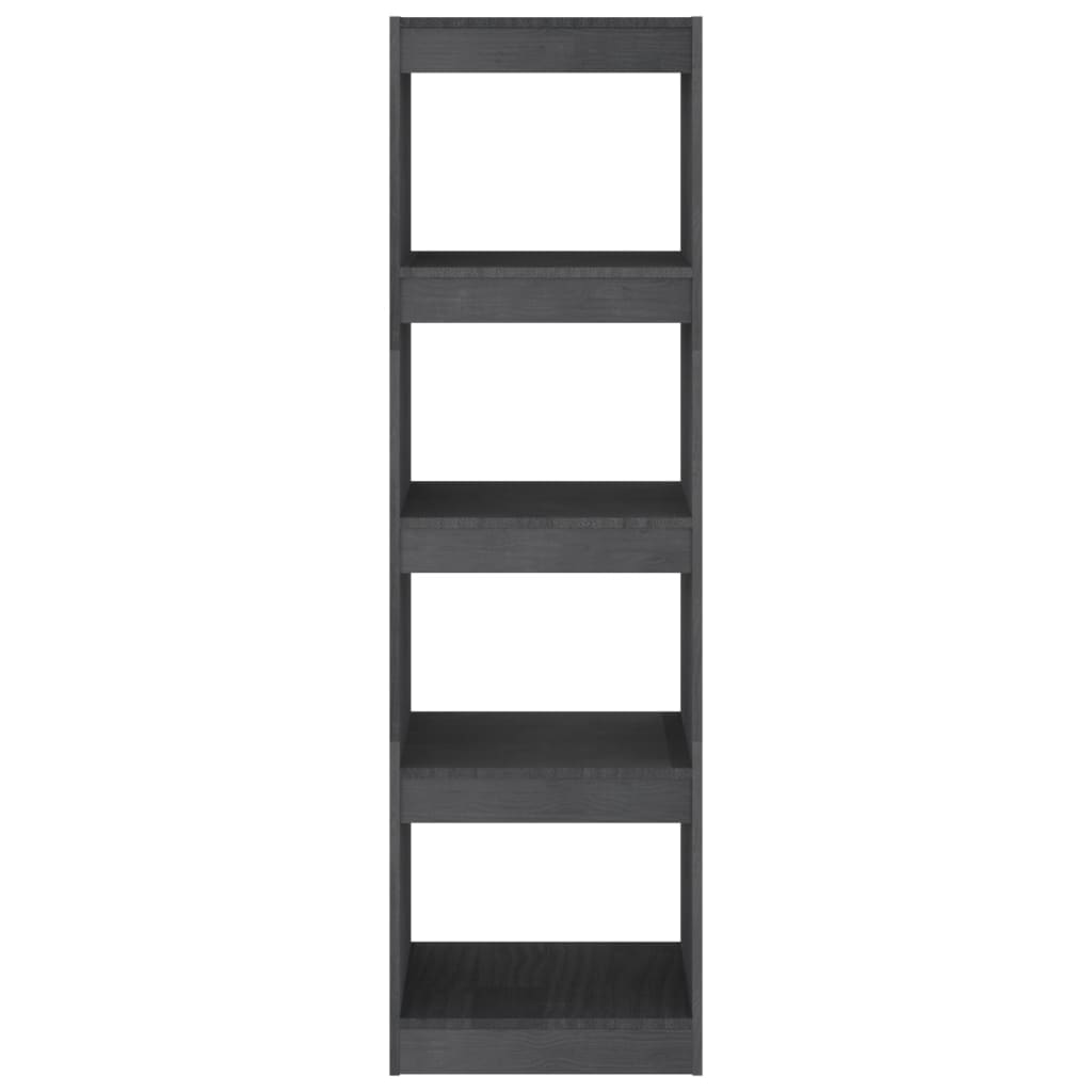 Libreria/Divisorio Grigio 40x30x135,5 cm Legno Massello di Pino | homemem39