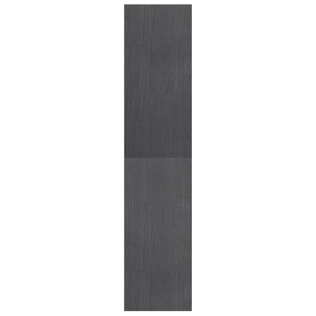 Libreria/Divisorio Grigio 40x30x135,5 cm Legno Massello di Pino