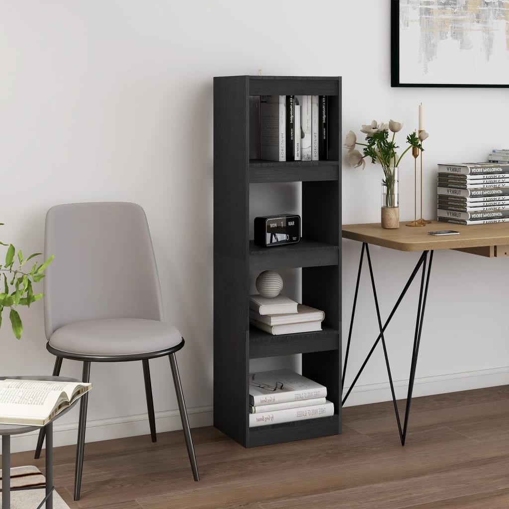 Libreria/Divisorio Grigio 40x30x135,5 cm Legno Massello di Pino | homemem39