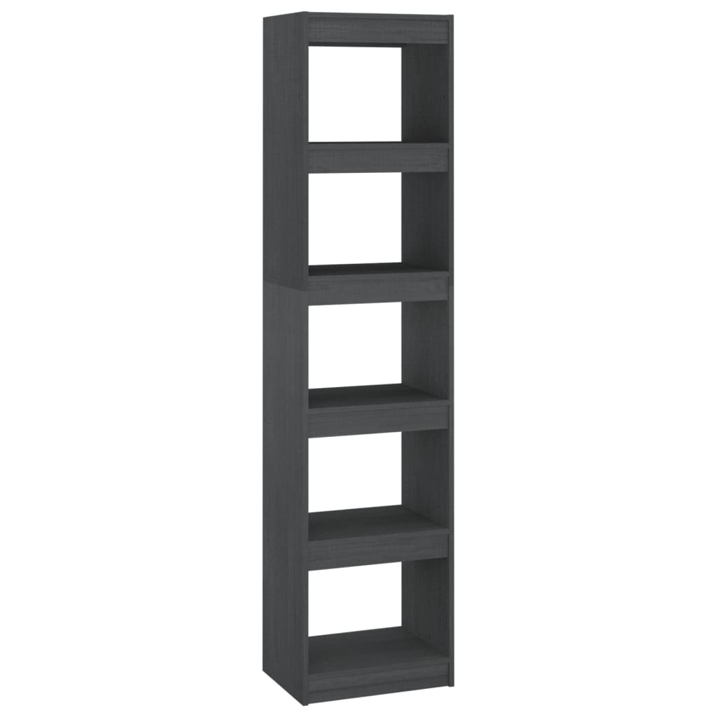 Libreria/Divisorio Grigio 40x30x167,5 cm in Massello di Pino | homemem39