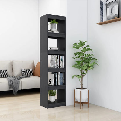 Libreria/Divisorio Grigio 40x30x167,5 cm in Massello di Pino | homemem39