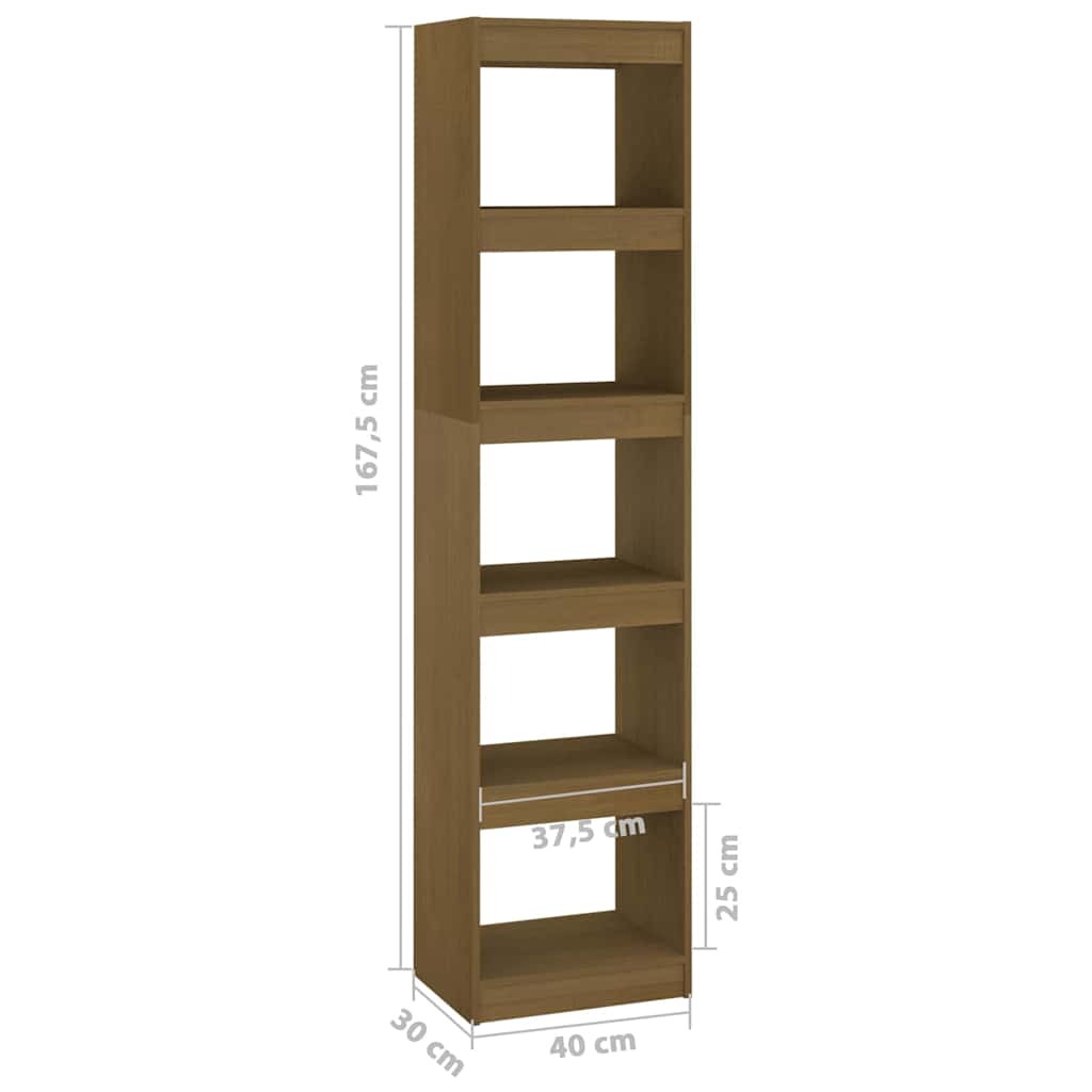Libreria/Divisorio Ambra 40x30x167,5 cm in Massello di Pino