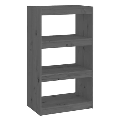 Libreria/Divisorio Grigio 60x30x103,5 cm in Massello di Pino | homemem39