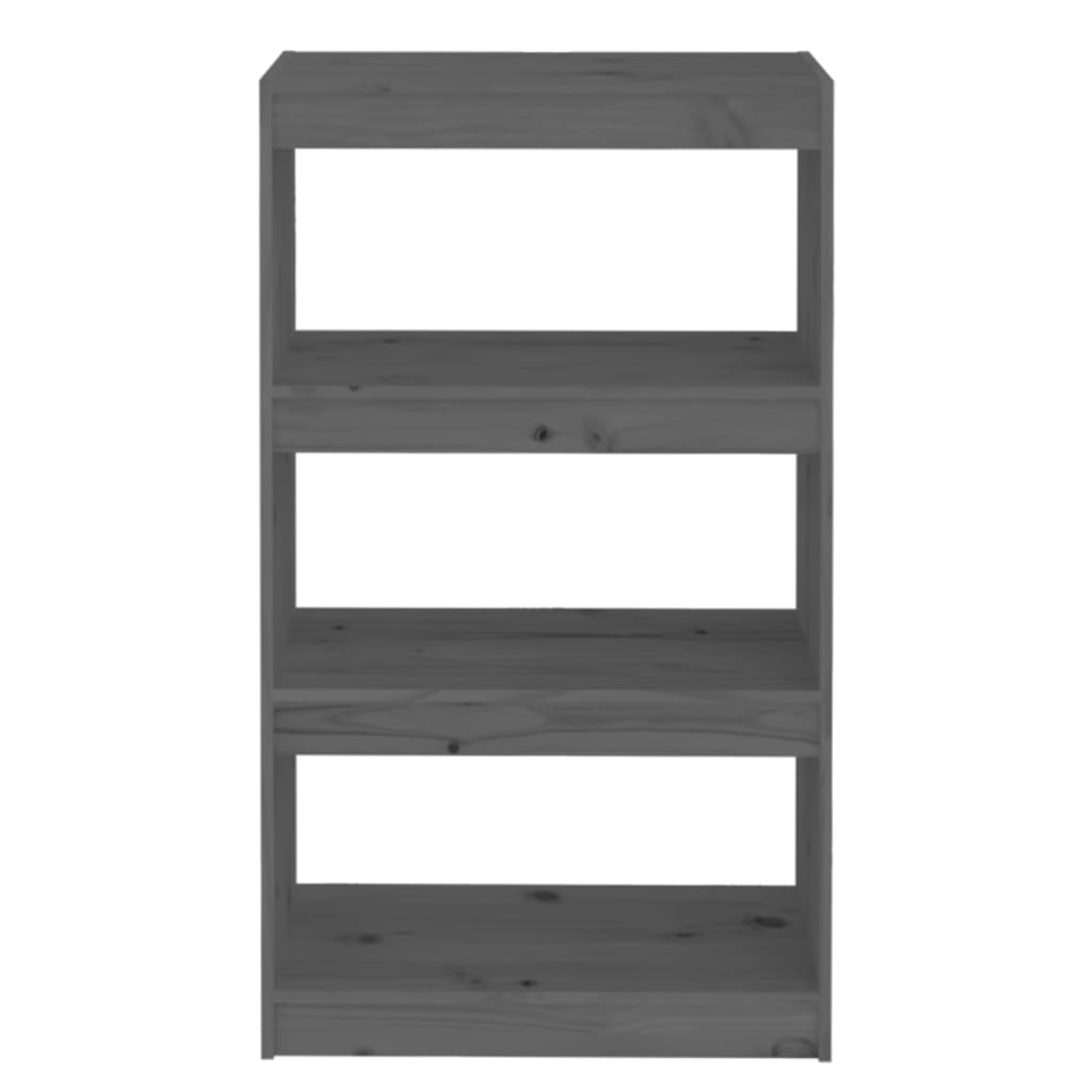 Libreria/Divisorio Grigio 60x30x103,5 cm in Massello di Pino | homemem39