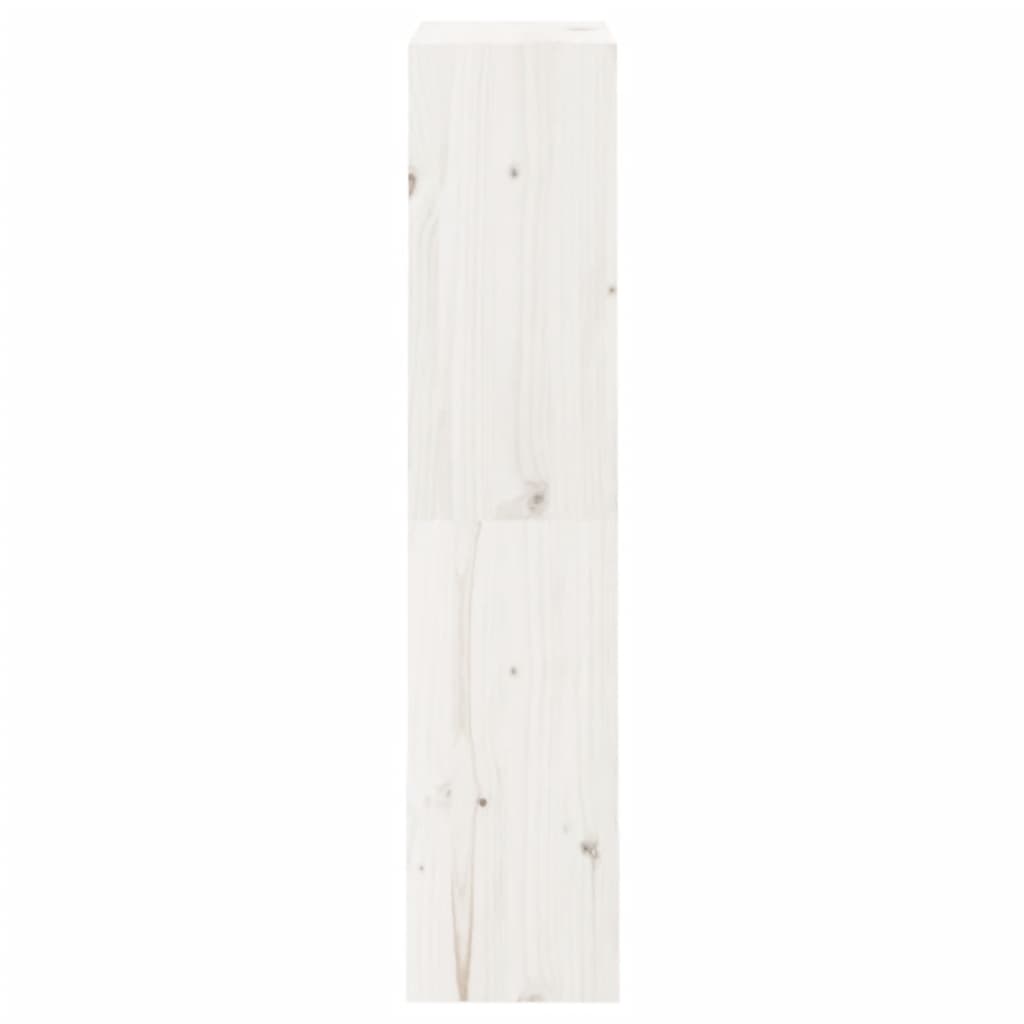 Libreria/Divisorio Bianco 60x30x135,5 cm Legno Massello di Pino | homemem39