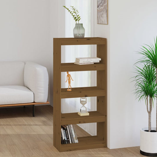 Libreria/Divisorio Ambra 60x30x135,5cm Legno Massello di Pino | homemem39