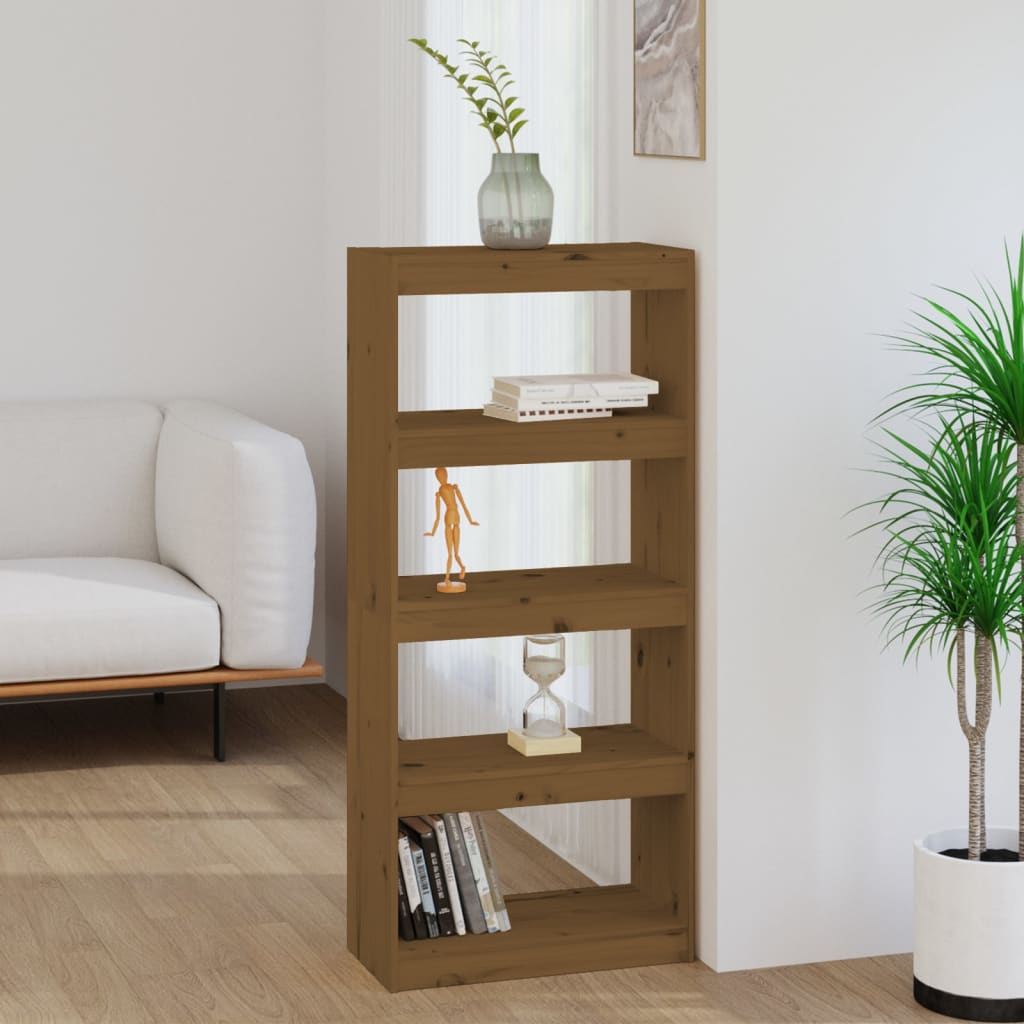 Libreria/Divisorio Ambra 60x30x135,5cm Legno Massello di Pino