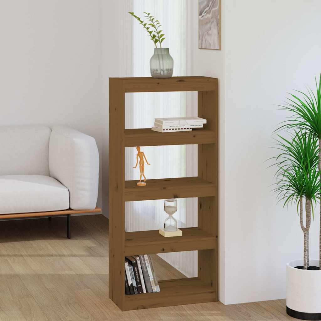 Libreria/Divisorio Ambra 60x30x135,5cm Legno Massello di Pino