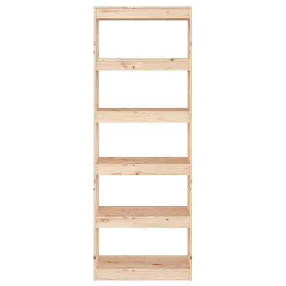 Libreria/Divisorio Grigio 60x30x167,5 cm in Massello di Pino | homemem39