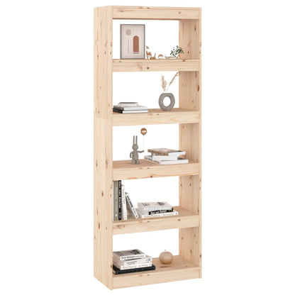 Libreria/Divisorio Grigio 60x30x167,5 cm in Massello di Pino | homemem39