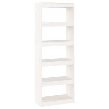 Libreria/Divisorio Bianco 60x30x167,5 cm in Massello di Pino | homemem39