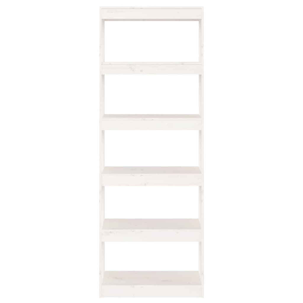 Libreria/Divisorio Bianco 60x30x167,5 cm in Massello di Pino | homemem39