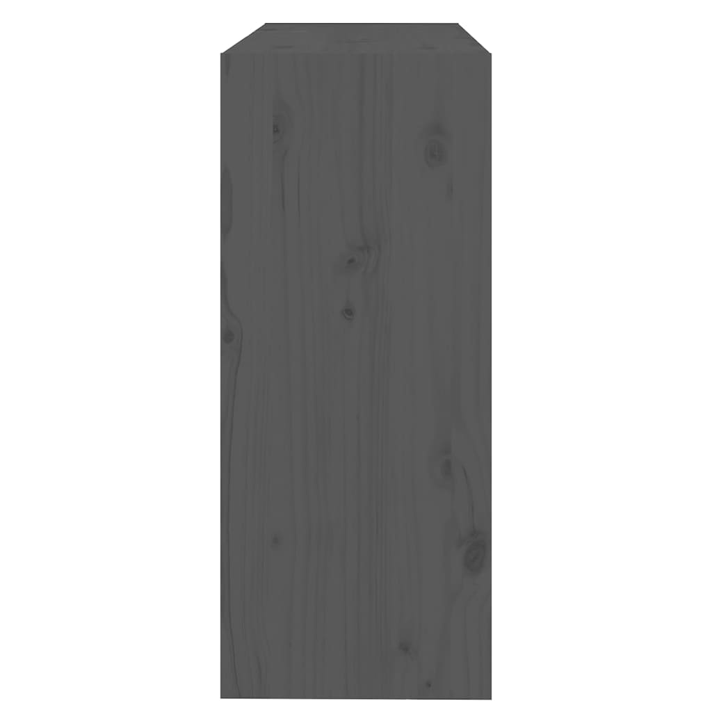 Libreria/Divisorio Grigio 80x30x71,5 cm Legno Massello di Pino | homemem39