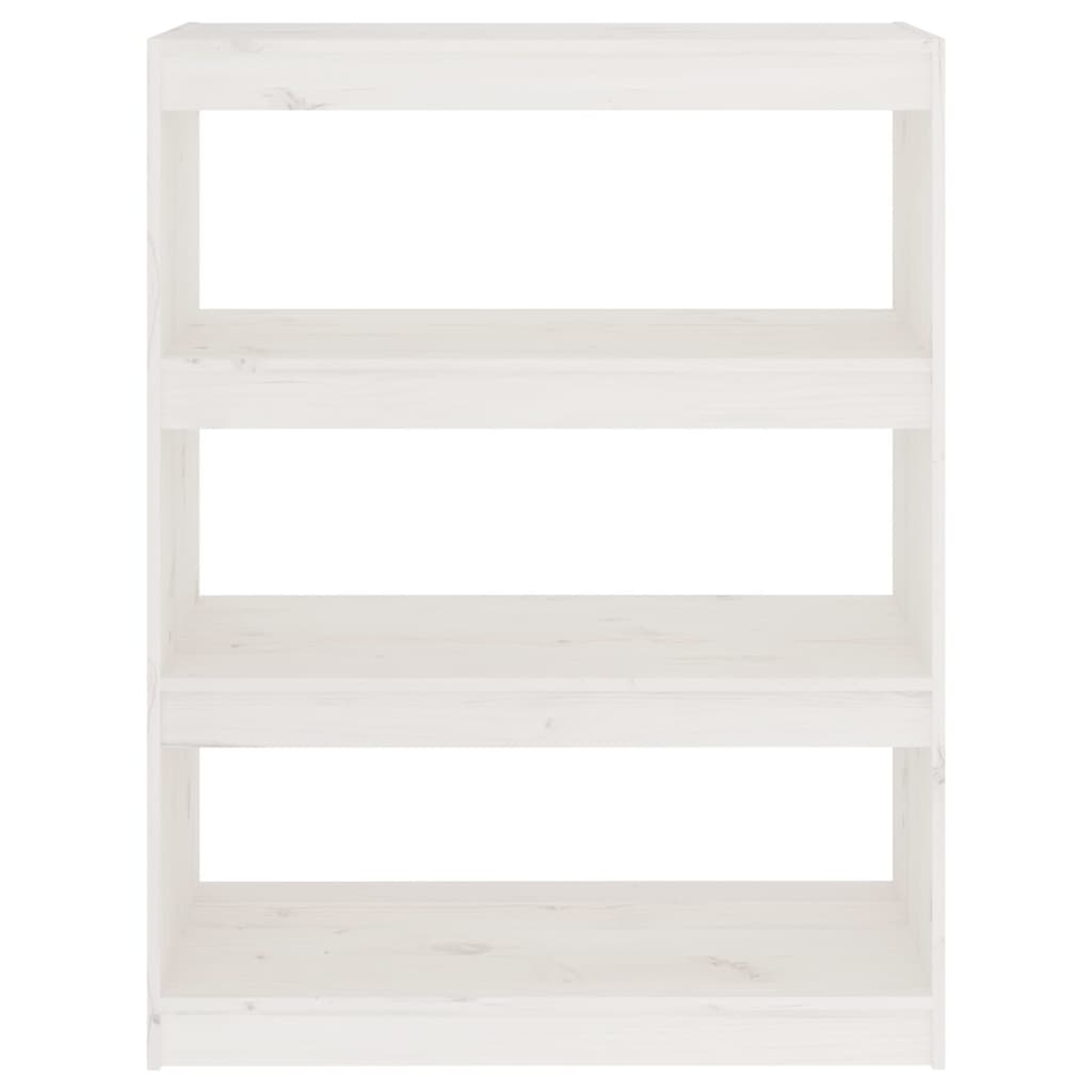 Libreria/Divisorio Bianco 80x30x103,5 cm in Massello di Pino | homemem39