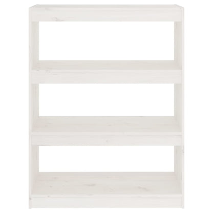 Libreria/Divisorio Bianco 80x30x103,5 cm in Massello di Pino | homemem39