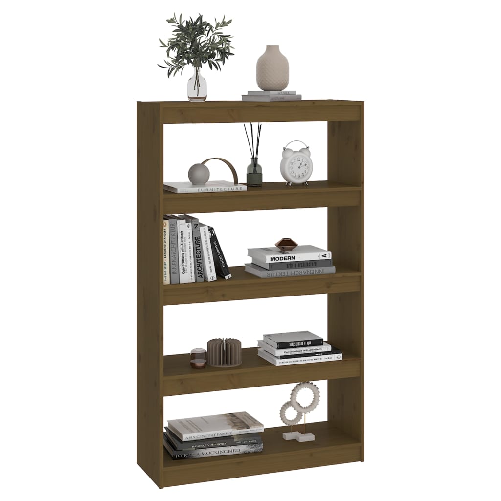 Libreria/Divisorio Ambra 80x30x135,5 cm Legno Massello di Pino