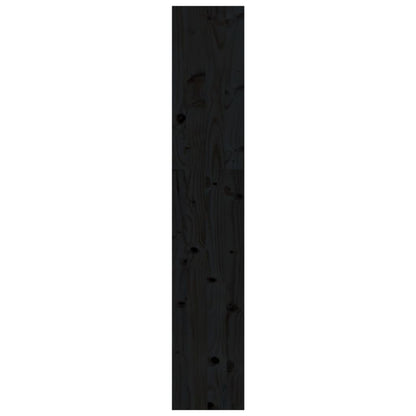 Libreria/Divisorio Nero 80x30x167,4 cm Legno Massello di Pino