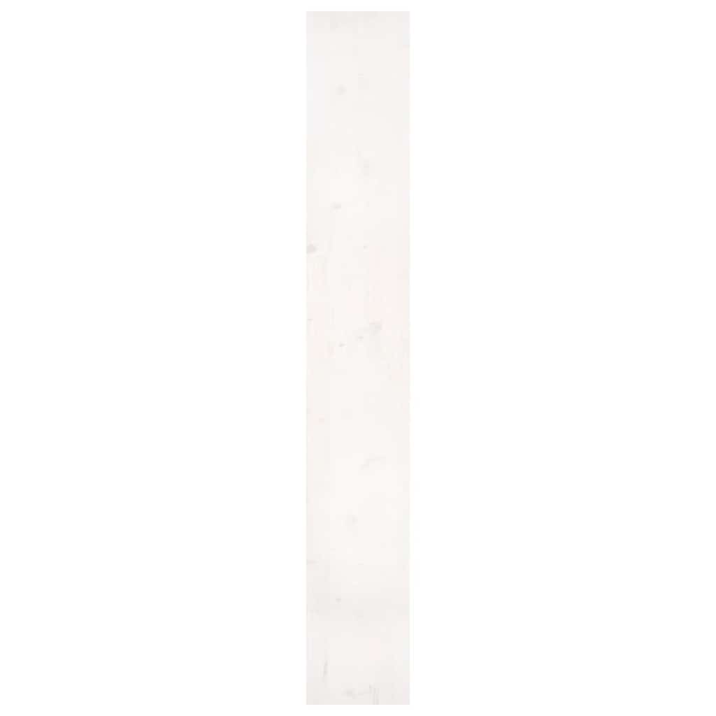 Libreria/Divisorio Bianco 80x30x199,5 cm in Massello di Pino