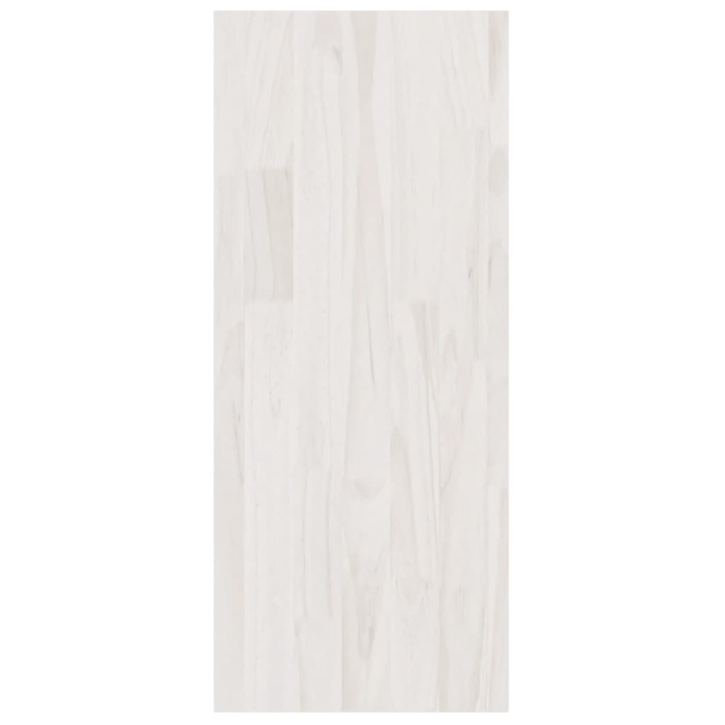 Libreria/Divisorio Bianco 100x30x71,5 cm Legno Massello di Pino | homemem39